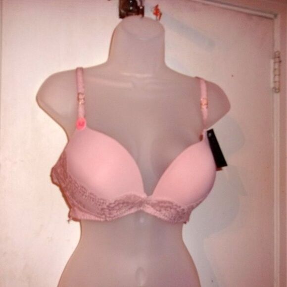 Youmita Misty Rose Lace Soft Cup Demi 38B Bra NWT - Picture 11 of 12